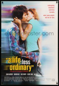 1k429 LIFE LESS ORDINARY style A DS 1sh '97 romantic image of Ewan McGregor & sexy Cameron Diaz!