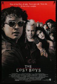 1k453 LOST BOYS int'l 1sh '87 Kiefer Sutherland, teen vampires, directed by Joel Schumacher!