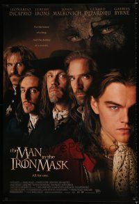1k461 MAN IN THE IRON MASK 1sh '98 Leonardo DiCaprio, John Malkovich, Jeremy Irons!