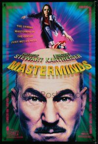 1k466 MASTERMINDS DS 1sh '97 great image of Patrick Stewart, Roger Christian!