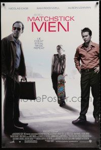 1k467 MATCHSTICK MEN DS 1sh '03 Nicolas Cage, Sam Rockwell, Alison Lohman!