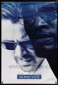 1k483 MIAMI VICE teaser DS 1sh '06 cool image of Jamie Foxx & Colin Farrell as Crockett & Tubbs!