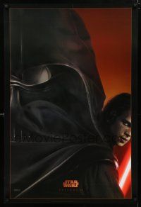 1k618 REVENGE OF THE SITH style A teaser DS 1sh '05 Star Wars Episode III, Christensen as Vader!