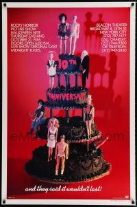 1k629 ROCKY HORROR PICTURE SHOW teaser 1sh R85 classic, cool Barbie Dolls on cake image!