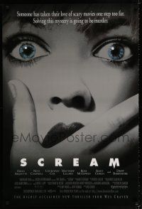 1k655 SCREAM 1sh '96 directed by Wes Craven, David Arquette, Neve Campbell!