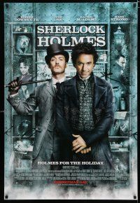 1k674 SHERLOCK HOLMES advance DS 1sh '09 Guy Ritchie directed, Robert Downey Jr., Jude Law!