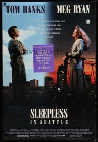 1k692 SLEEPLESS IN SEATTLE DS 1sh '93 Nora Ephron directed, romantic Tom Hanks & Meg Ryan!