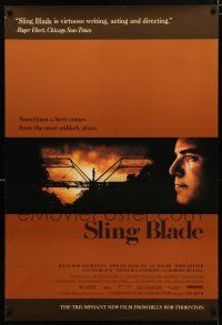 1k693 SLING BLADE DS 1sh '96 great image of star & director Billy Bob Thornton as Carl!