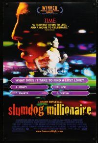 1k694 SLUMDOG MILLIONAIRE DS 1sh '09 Danny Boyle, winner of Best Picture, Director & Screenplay!