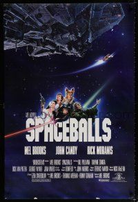 1k700 SPACEBALLS 1sh '87 best Mel Brooks sci-fi Star Wars spoof, John Candy, Pullman, Moranis
