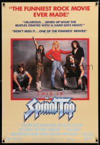 1k762 THIS IS SPINAL TAP 1sh '84 Rob Reiner rock & roll cult classic, great band portrait!