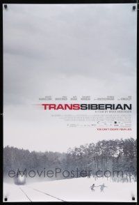 1k784 TRANSSIBERIAN DS 1sh '08 Woody Harrelson, Emily Mortimer, you can't escape your lies!