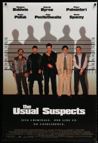 1k806 USUAL SUSPECTS int'l DS 1sh '95 Baldwin, Byrne, Kevin Spacey with watch!