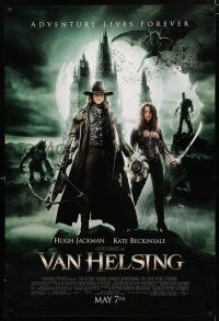 1k807 VAN HELSING advance DS 1sh '04 Hugh Jackman & Kate Beckinsale hunt vampires & werewolves!