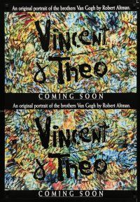 1k811 VINCENT & THEO teaser 1sh '90 Robert Altman, Tim Roth as Vincent van Gogh, cool artwork!