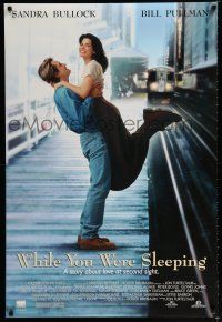 1k829 WHILE YOU WERE SLEEPING DS 1sh '95 Bill Pullman, pretty Sandra Bullock, Jack Warden!