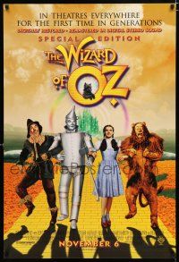 1k833 WIZARD OF OZ advance DS 1sh R98 Victor Fleming, Judy Garland all-time classic!