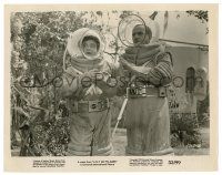 1m059 ABBOTT & COSTELLO GO TO MARS 8x10 still '53 astronauts Bud & Lou in wacky space suits!