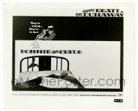 1m164 BONNIE & CLYDE 8x10 still '67 Warren Beatty & Faye Dunaway classic, cool half-sheet image!