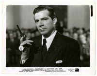1m165 BOOMERANG 8x10.25 still '47 c/u of Dana Andrews holding gun evidence, Elia Kazan film noir!