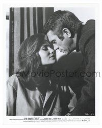 1m180 BULLITT 8.25x10.25 still '68 best c/u of Steve McQueen & sexy Jacqueline Bisset about to kiss