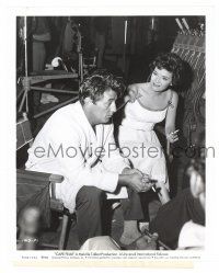 1m192 CAPE FEAR candid 8.25x10 still '62 dazed Robert Mitchum & Polly Bergen taking a smoke break!