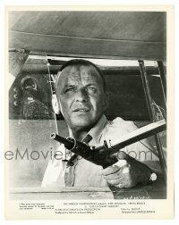 1m203 CAST A GIANT SHADOW 8x10.25 still '66 great close up of Frank Sinatra with machine gun!