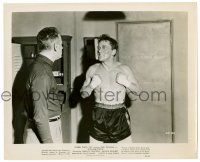1m207 CHAMPION 8.25x10 still '49 angry bruised boxer Kirk Douglas w/ manager Paul Stewart, classic!