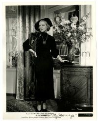 1m219 CLAIRE TREVOR 8x10 still '36 modeling a frock of satin-back matlesse from My Marriage!