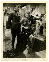 1m266 DEVIL IS A WOMAN 8x10.25 still '35 Lionel Atwill with Marlene Dietrich in wonderful dress!