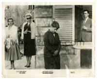 1m269 DIABOLIQUE 8.25x10 still '55 Simone Signore, Vera Clouzot & Paul Meurisse stare at young boy!