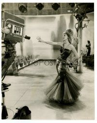 1m281 DOLORES GRAY TV 7.5x9.5 still '50s cool candid in wild outfit standing in front of the camera!