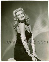 1m282 DOLORES MORAN 7.5x9.5 still '43 sexy actress in low-cut dress & long gloves by Henry Waxman!