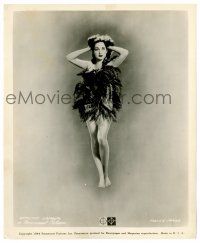 1m292 DOROTHY LAMOUR 8.25x10 still '44 sexy nude Christmas portrait covered only by a wreath!