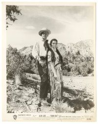 1m304 DRUM BEAT 8x10.25 still '54 Alan Ladd & Native American Indian Marisa Pavan in the desert!