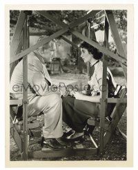 1m334 FATHER'S LITTLE DIVIDEND 8x10.25 still '51 great c/u of Spencer Tracy & Elizabeth Taylor!