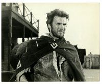 1m341 FISTFUL OF DOLLARS 8x10 still '67 best c/u of Clint Eastwood wearing sirape, Leone classic!