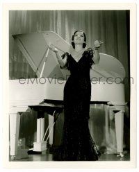 1m356 FRANCES LANGFORD deluxe 8x10 still '35s full-length standing by piano by Stephen McNulty!