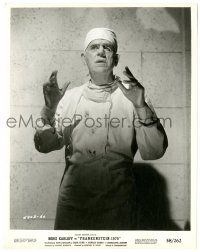 1m358 FRANKENSTEIN 1970 8x10.25 still '58 best creepy close up of mad doctor Boris Karloff!