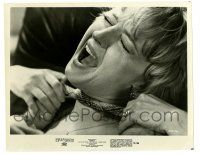 1m363 FRENZY 8x10.25 still '72 Hitchcock, close up of Barbara Leigh-Hunt being strangled!