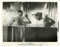 1m368 G.I. BLUES 8x10.25 still '60 great image of naked Elvis Presley singing in the shower!