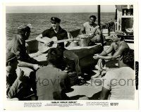 1m395 GIRLS GIRLS GIRLS 8x10.25 still '62 c/u of Elvis Presley playing guitar for men on ship!