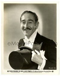 1m408 GOLD DIGGERS OF 1935 8x10.25 still '35 Adolphe Menjou in tuxedo with top hat to his chest!