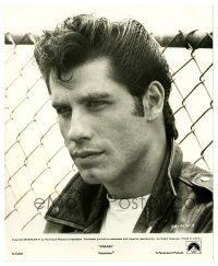 1m421 GREASE 8x10 still '78 great close up of John Travolta as greaser Danny Zuko!