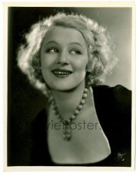1m428 GRETA NISSEN deluxe 8x10.25 still '30s great head & shoulders smiling portrait by Autrey!