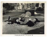 1m450 HORSE FEATHERS 8x10.25 still '32 dog catcher Harpo Marx has sexy woman pinned, deleted scene!