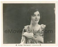 1m452 HOTEL IMPERIAL 8x10.25 still '27 close up of pretty smiling Pola Negri holding a gift!