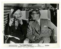 1m462 HOW TO MARRY A MILLIONAIRE 8x10.25 still '53 Marilyn Monroe & David Wayne on airplane!