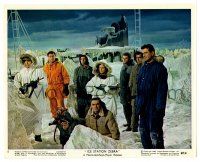1m028 ICE STATION ZEBRA color 8x10 still #1 '69 great shot of Rock Hudson, Borgnine & others on ice!