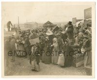 1m489 IRON HORSE 8.25x10 still '24 crowd of people with their possessions await railroad train!